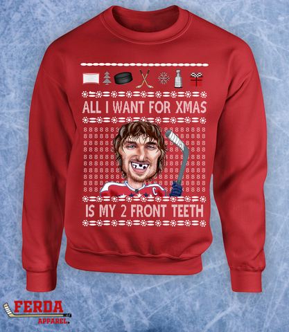 Ovi All I Want For Xmas Ugly Christmas Sweaters Crewneck Hoodie FA90
