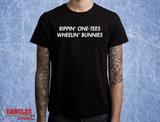 Rippin One Tees Wheelin Bunnies Hockey T-Shirt FA117