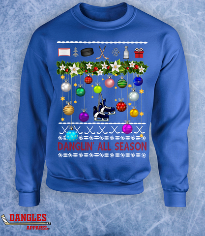 Danglin' All Season Ugly Christmas Sweater Crewneck Hoodie FA139