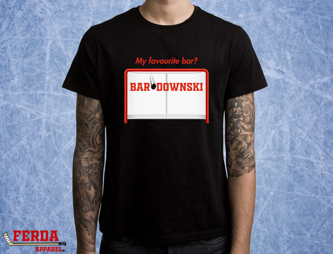My Favourite Bar? Bardownski Hockey T-Shirt FA59