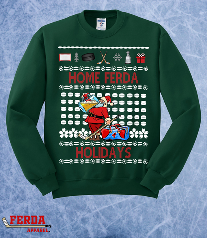 Home Ferda Holidays Ugly Christmas Sweaters Crewneck Hoodie FA88