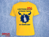 Lightning Does Strike Twice Hockey T-Shirt FA135