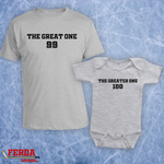 The Great One The Greater One Matching Father Son/Daughter Hockey Shirts FA19-20